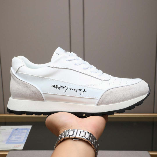 Damen Sportliche Sneakers mit hochwertiger Leder-Oberfläche und rutschfester Sohle EB