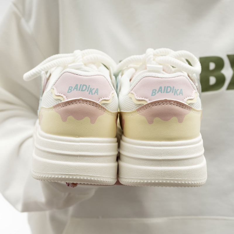 Damen Sneakers mit einzigartigem Sternendesign und bequemer Dämpfung EB