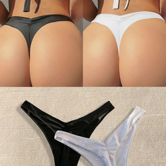 Damen Bikini-Hose mit hohem Beinausschnitt und elegantem Schnitt EB