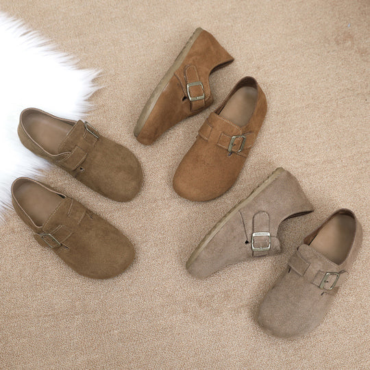 Damen bequeme Slipper mit verstellbarem Riemen EB