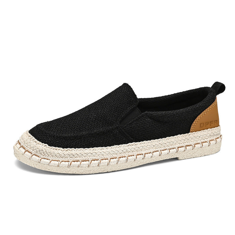 Damen Bequeme Slip-On Espadrilles mit elastischem Obermaterial und ökologischer Sohle EB
