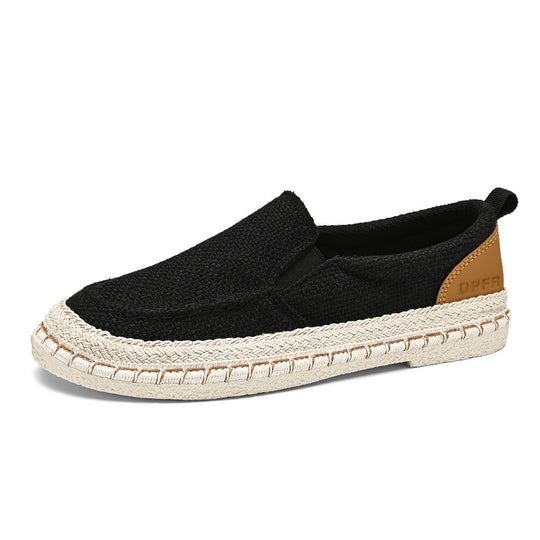 Damen Bequeme Slip-On Espadrilles mit elastischem Obermaterial und ökologischer Sohle EB
