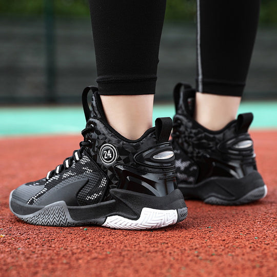 Damen Sportliche Basketball-Sneaker mit atmungsaktivem Mesh-Obermaterial und dämpfender Sohle EB