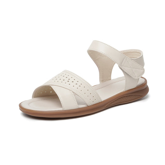 Damen Komfortable Sandalen mit atmungsaktiven Schnallen und rutschfester Sohle EB