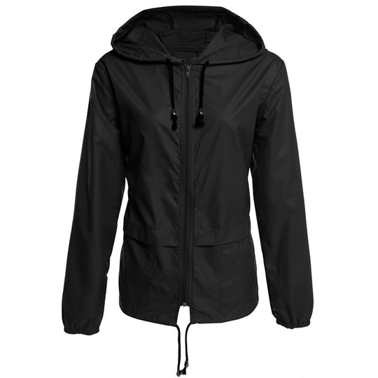 Damen leichte Übergangsjacke mit verstellbarem Kordelzug EB