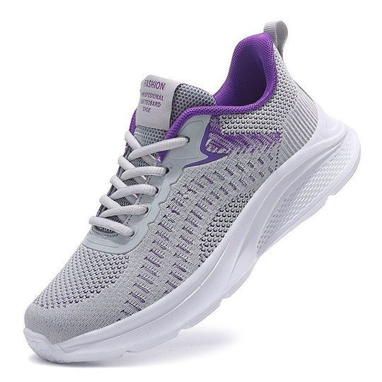 Damen Hochleistungs-Laufschuhe mit atmungsaktivem Mesh-Obermaterial und gepolsterter Sohle EB