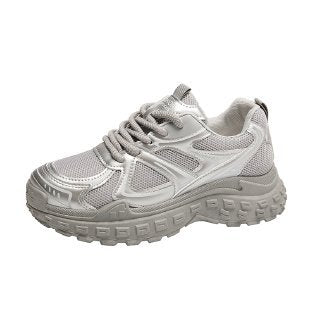 Damen Sportliche Sneakers mit atmungsaktiver Mesh-Oberfläche und rutschfester Sohle EB