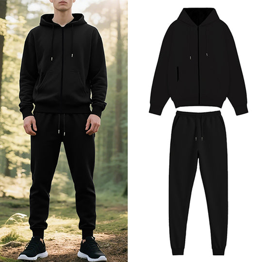 Herren Sportanzug mit stylischem Kapuzenpullover und bequemen Jogginghosen EB