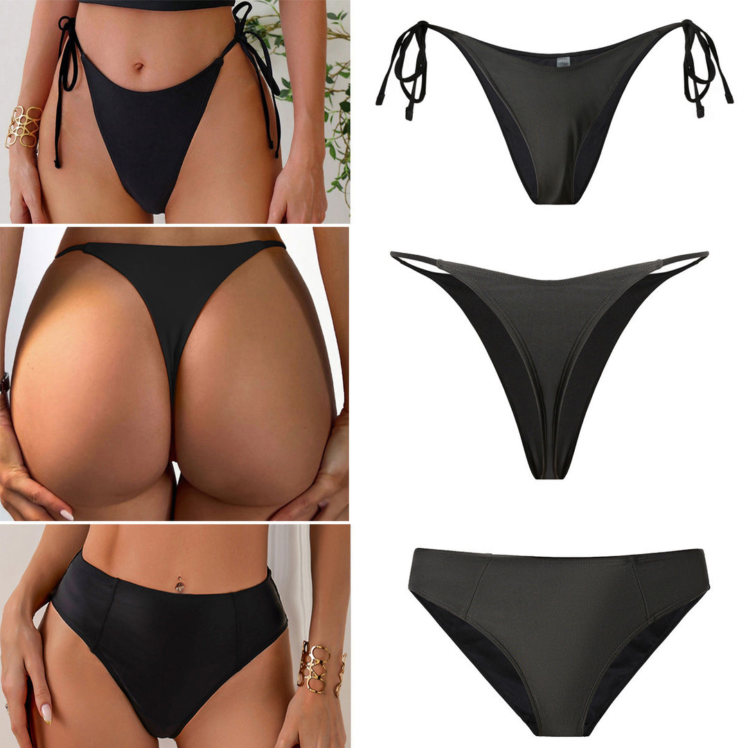 Damen Hochgeschnittener Bikini mit seitlichen Bindebändern EB