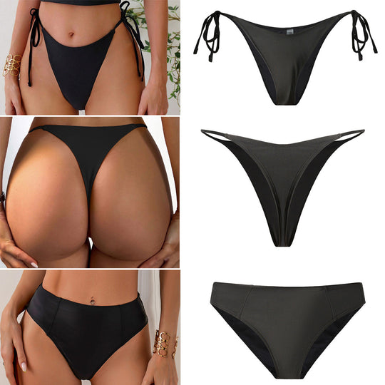 Damen Hochgeschnittener Bikini mit seitlichen Bindebändern EB