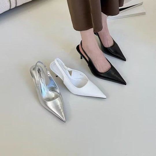 Damen Slingback-Pumps mit schicker Spitze und schmalem Absatz EB