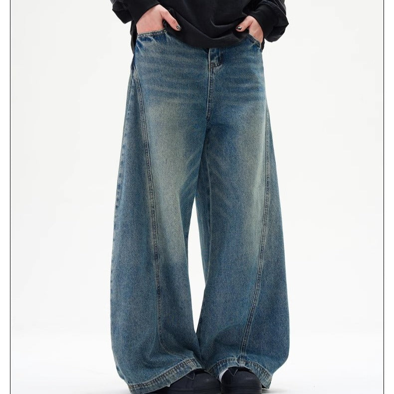 Damen Weit geschnittene Jeanshose EB