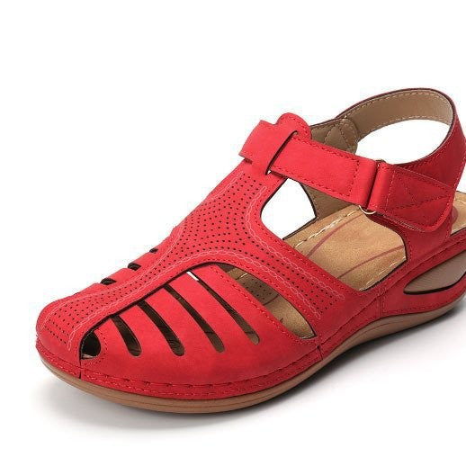 Damen Komfortable Sandalen mit ergonomischem Design und durchbrochenem Obermaterial EB