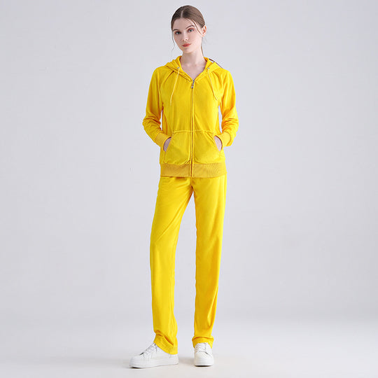 Damen Sportlicher Jogginganzug mit Kapuze EB