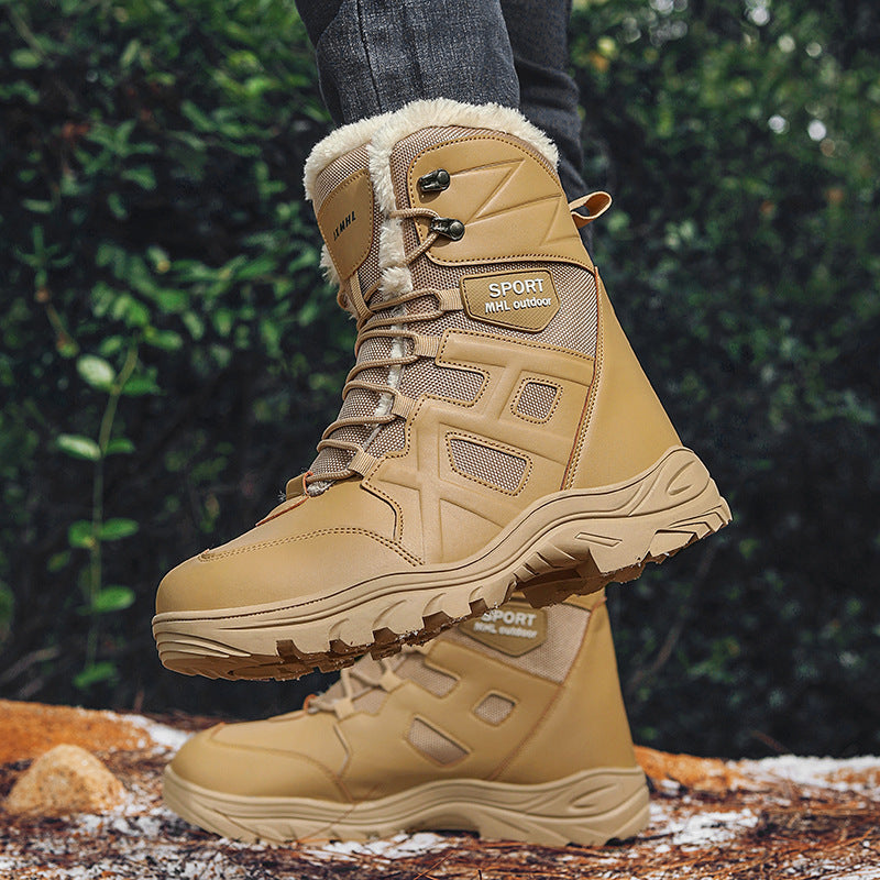 Damen isolierte Winterstiefel mit rutschfester Sohle und wärmendem Innenfutter EB