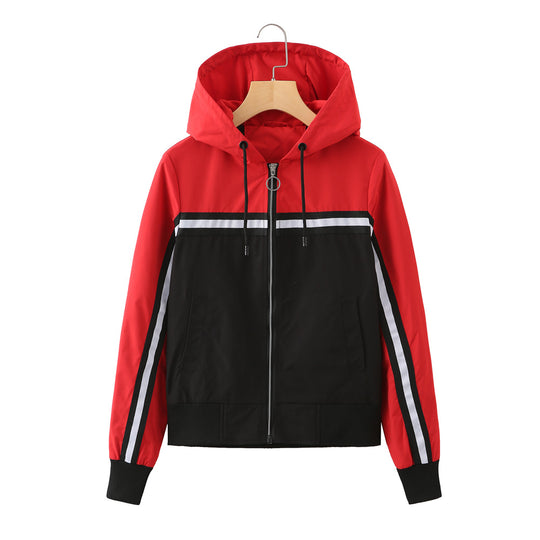 Damen sportliche Jacke mit modernen Streifenelementen EB
