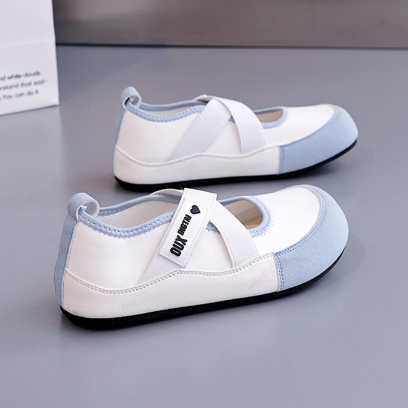 Damen Ballerinas mit Kreuzriemen und rutschfester Sohle EB