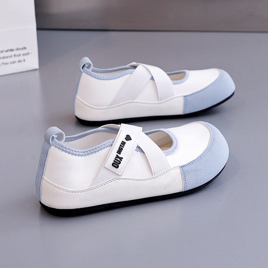 Damen Ballerinas mit Kreuzriemen und rutschfester Sohle EB