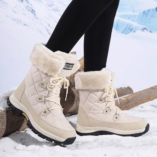 Damen Winterstiefel mit rutschfester Sohle und warmem Innenfutter EB