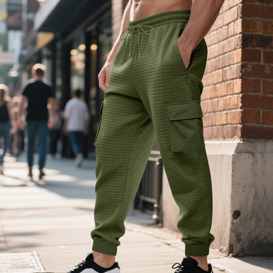 Herren Cargo-Jogginghose mit elastischem Bund und zahlreichen Taschen EB