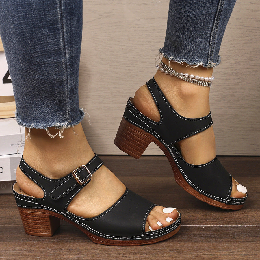 Damen Sandalen mit Blockabsatz EB
