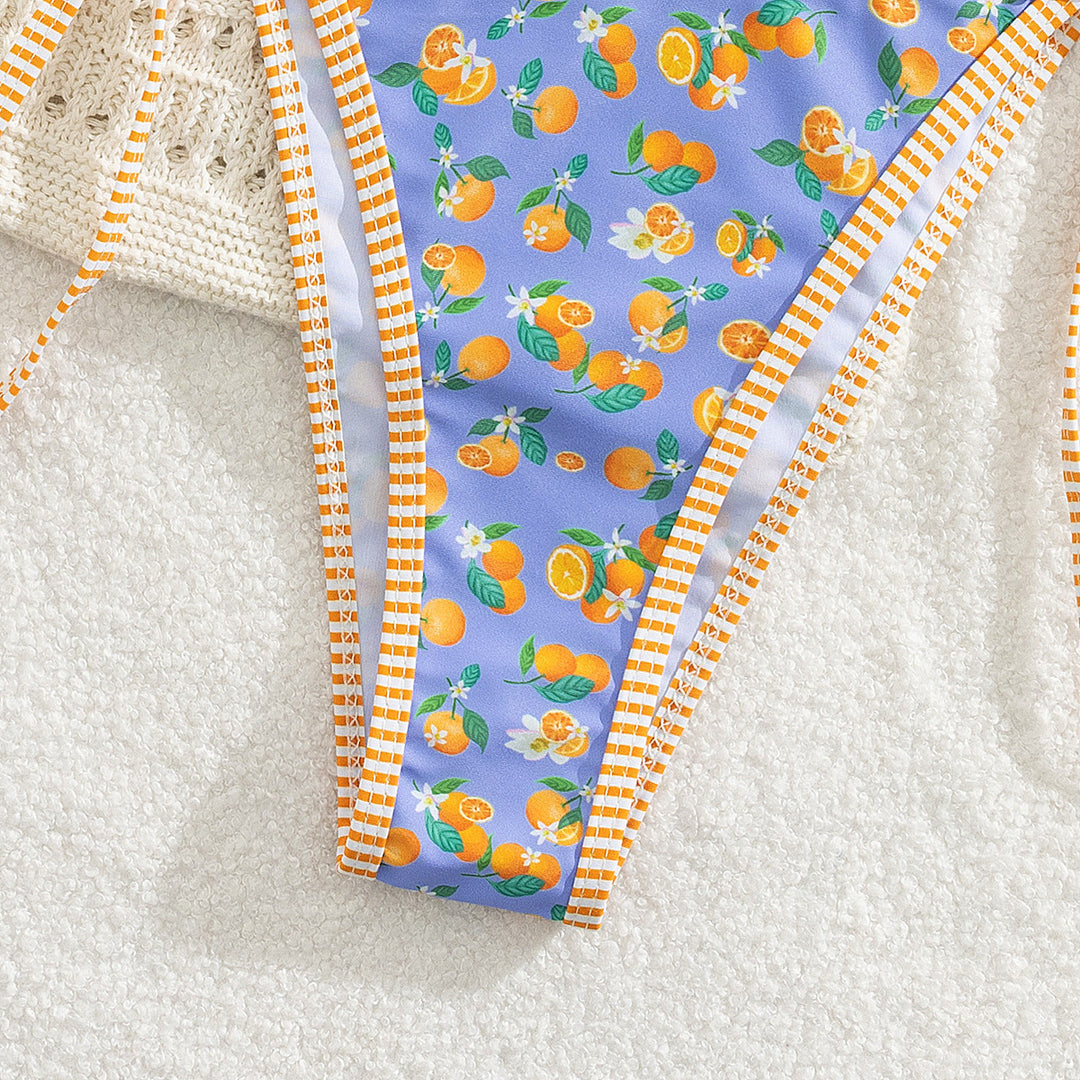 Damen Triangel-Bikini mit Häkeloberteil EB