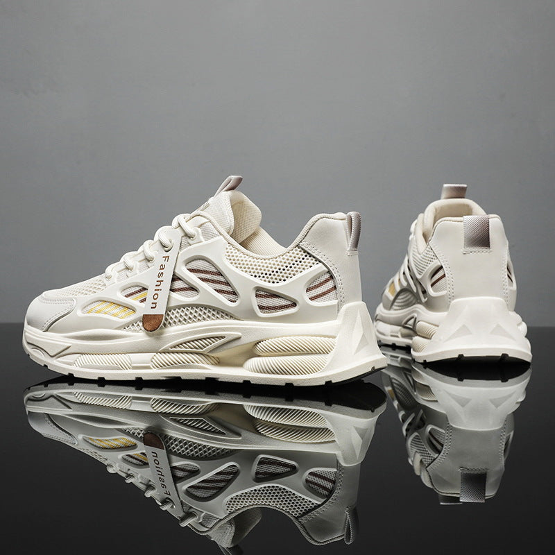 Damen sportliche Sneaker mit atmungsaktivem Netzmaterial und stabiler Dämpfung EB