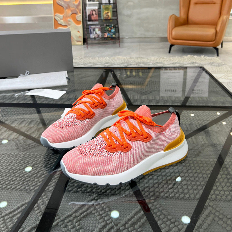 Damen Sportliche Leichtgewicht Sneakers mit atmungsaktivem Obermaterial und dämpfender Sohle von EB