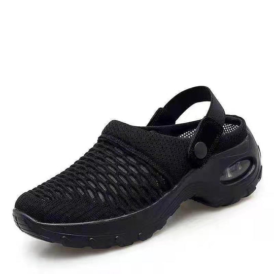 Damen  atmungsaktive Mesh-Clogs mit luftgepolsterter Dämpfungssohle und verstellbarem Fersenriemen EB