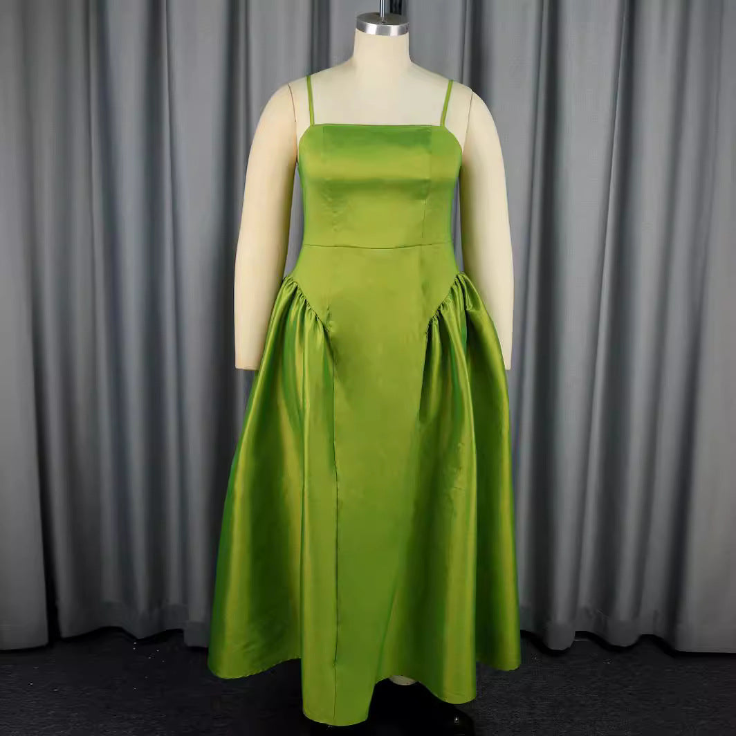 Damen Elegantes A-Linien Maxikleid mit großzügigem Rock EB
