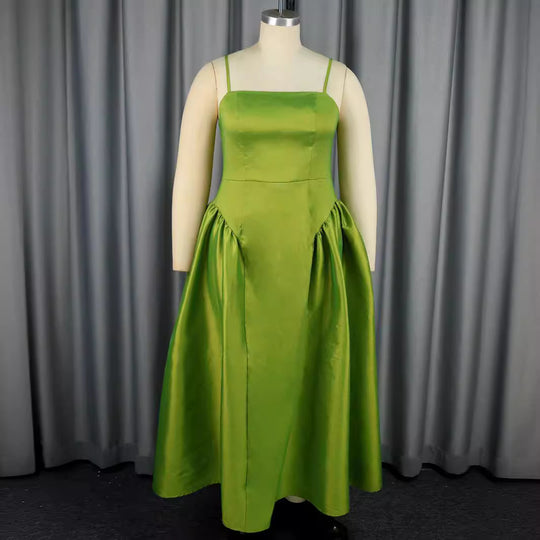 Damen Elegantes A-Linien Maxikleid mit großzügigem Rock EB