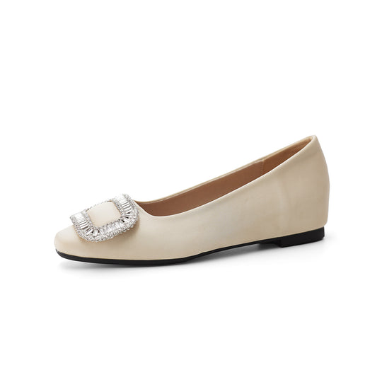 Damen Ballerinas mit elegantem Strassdetail und komfortablem Fußbett EB