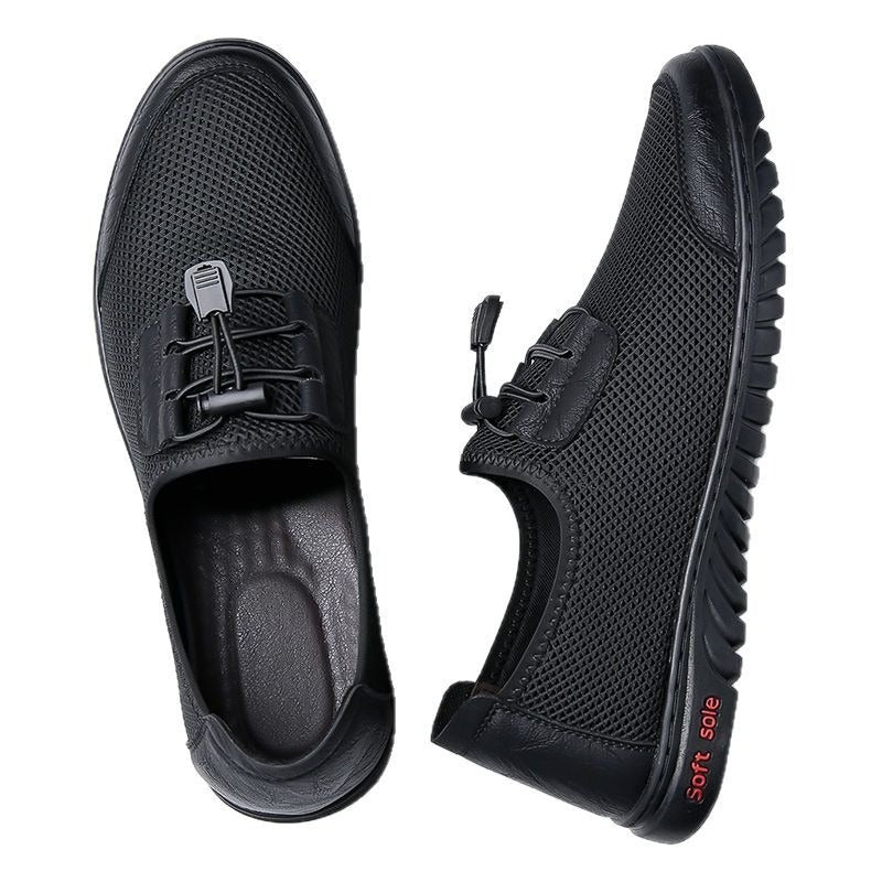 Herren Bequeme Mesh-Slipper mit elastischem Schnürsystem EB