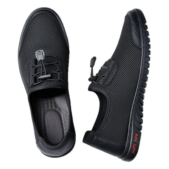 Herren Bequeme Mesh-Slipper mit elastischem Schnürsystem EB
