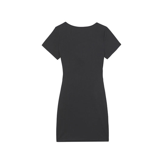 Damen Knot Kleid Mini EB