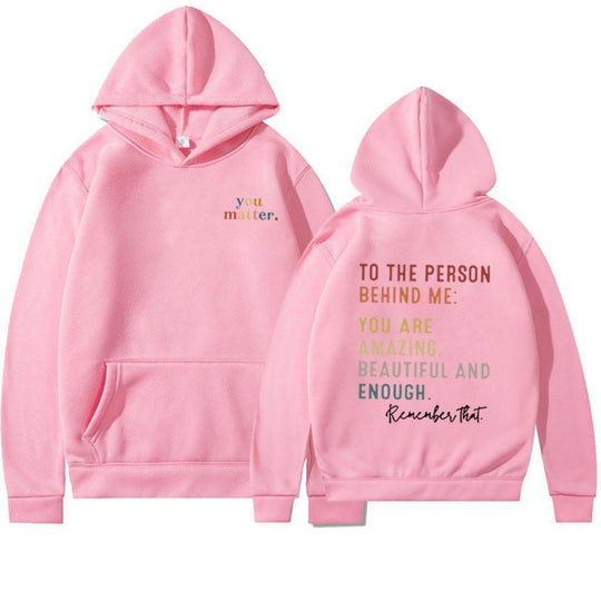 Damen Kapuzenpullover mit motivierendem Schriftzug EB