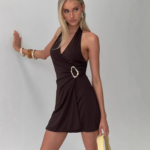 Damen Wickelkleid mit eleganter Gürteldetail EB