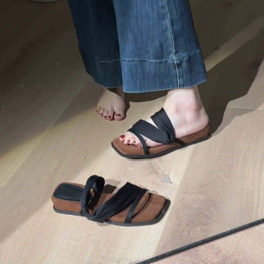 Damen Sandalen mit eleganter Schleifenapplikation EB