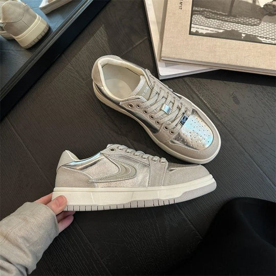 Damen Sportliche Sneakers mit reflektierendem Obermaterial und gepolsterter Innensohle EB