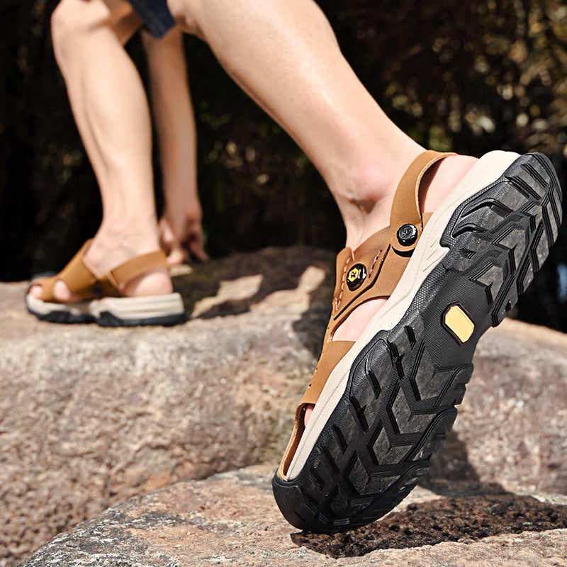 Herren Sandalen mit atmungsaktivem Design und rutschfester Sohle EB