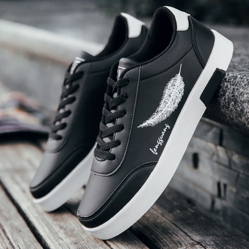 Damen Modische Sneakers mit stilvollem Federdesign und komfortabler Dämpfung EB