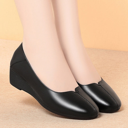Damen Elegante Keil-Pumps mit atmungsaktivem Innenfutter EB