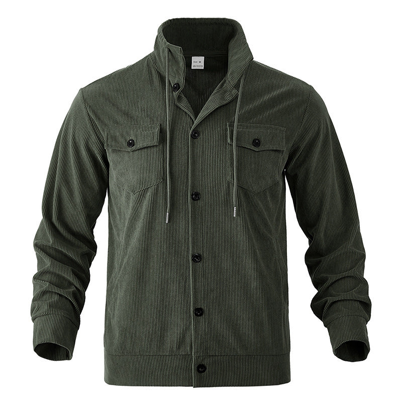 Herren modische Cordjacke mit praktischen Taschen und hochwertiger Verarbeitung EB