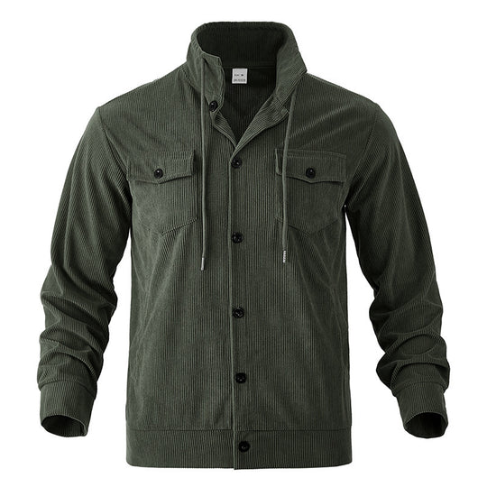 Herren modische Cordjacke mit praktischen Taschen und hochwertiger Verarbeitung EB