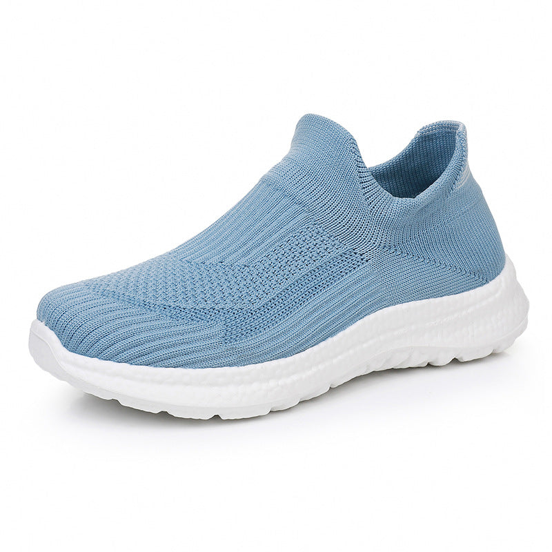 Damen Sportliche Slip-On Sneakers mit atmungsaktivem Obermaterial und weichem Fußbett EB