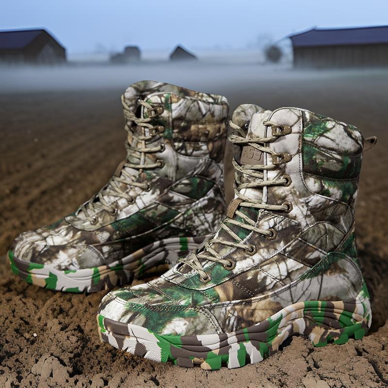 Herren Camouflage Outdoor-Stiefel mit verstärktem Knöchelschutz EB