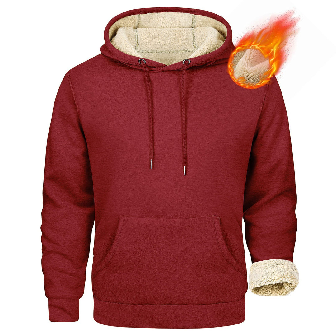 Herren Fleece-Kapuzenpullover mit innenliegendem Kuschelfutter EB