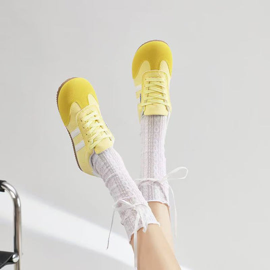Damen Sportliche Sneakers mit weichem Obermaterial und rutschfester Sohle EB