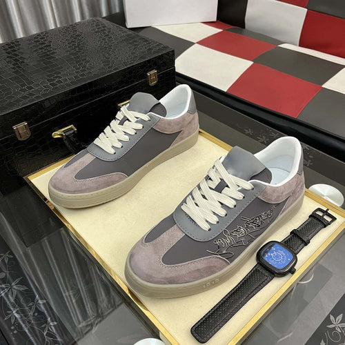 Damen Sneakers aus hochwertigem Leder und Wildleder mit modernem Design EB