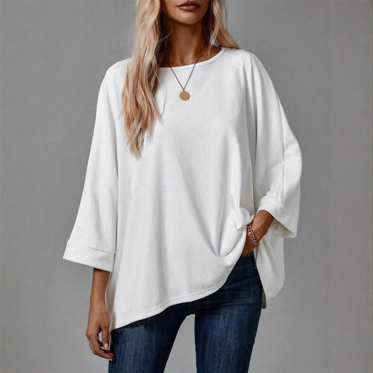 Damen Oversized Oberteil mit lässigem Schnitt und überschnittenen Ärmeln EB